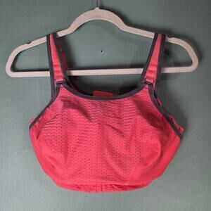 Glamorise Women Elite Performance Adjustable Underwire Sports Bra Coral Gray 36F